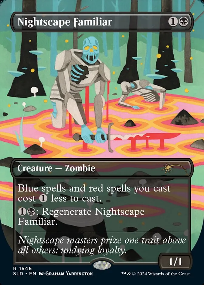 2019 Secret Lair Drop Nightscape Familiar #1546 rare card image