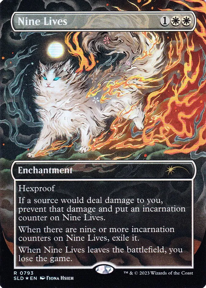 2019 Secret Lair Drop Nine Lives #793 rare card image