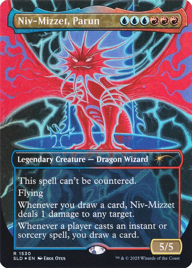 2019 Secret Lair Drop Niv-Mizzet, Parun #1530 rare card image