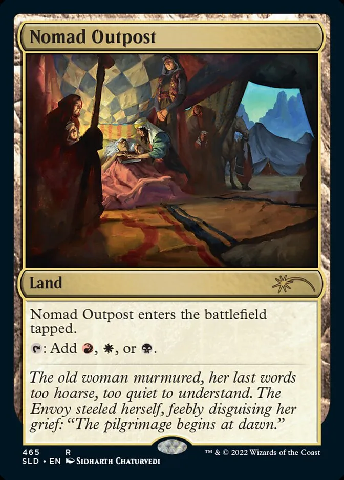 2019 Secret Lair Drop Nomad Outpost [Foil] rare #465 rare card image