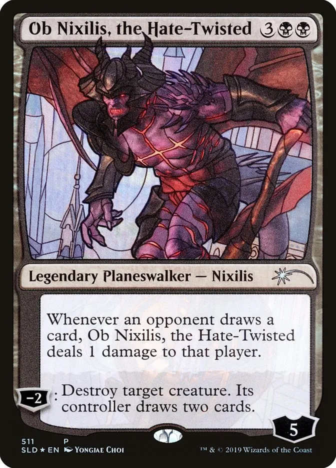 2019 Secret Lair Drop Ob Nixilis, the Hate-Twisted uncommon #511 uncommon card image