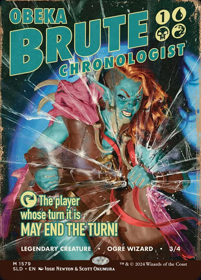 2019 Secret Lair Drop Obeka, Brute Chronologist #1579 mythic card image