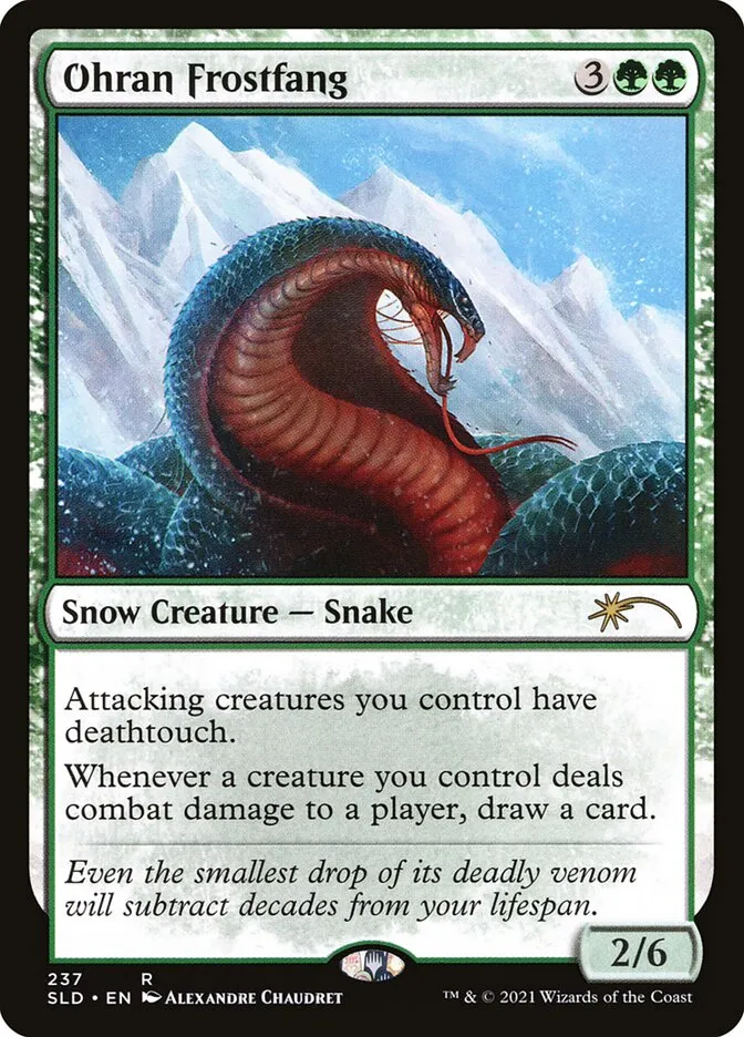 2019 Secret Lair Drop Ohran Frostfang #237 rare card image