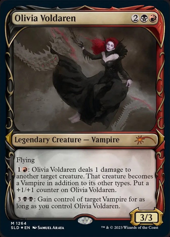 2019 Secret Lair Drop Olivia Voldaren #1264 mythic card image
