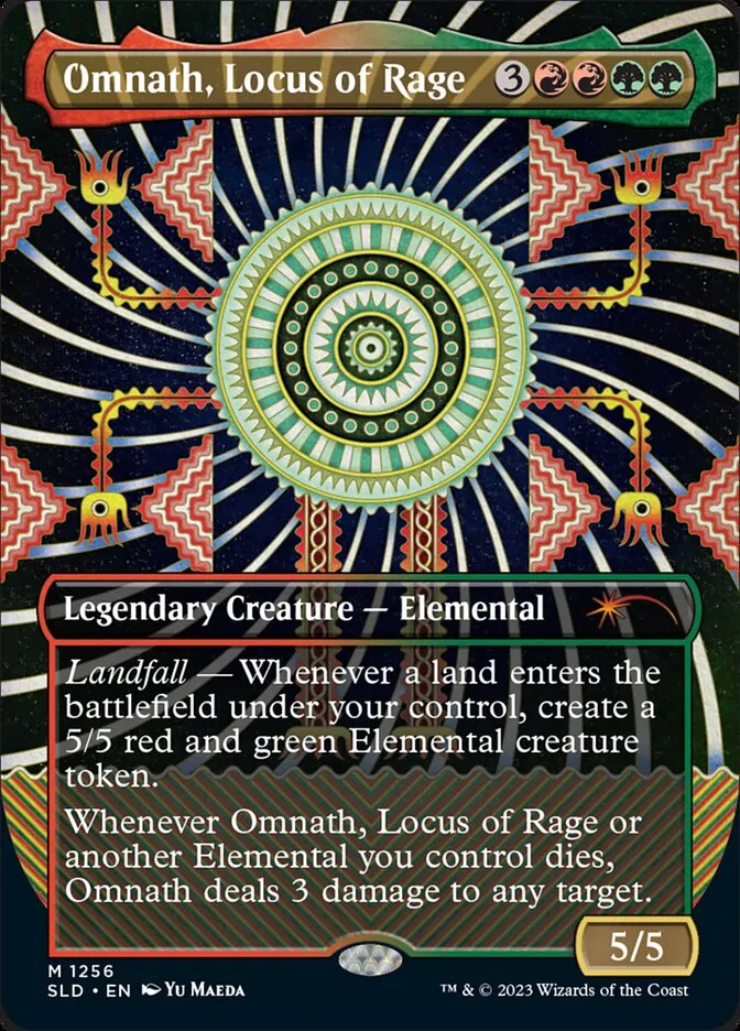 2019 Secret Lair Drop Omnath, Locus of Rage #1256 mythic card image