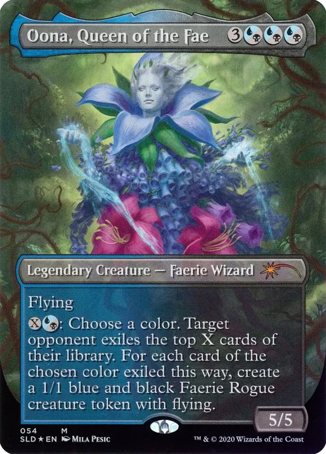 2019 Secret Lair Drop Oona, Queen of the Fae mythic #54 mythic card image