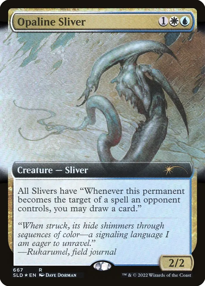 2019 Secret Lair Drop Opaline Sliver #667 rare card image