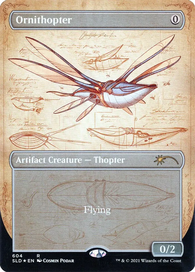 2019 Secret Lair Drop Ornithopter #604 rare card image