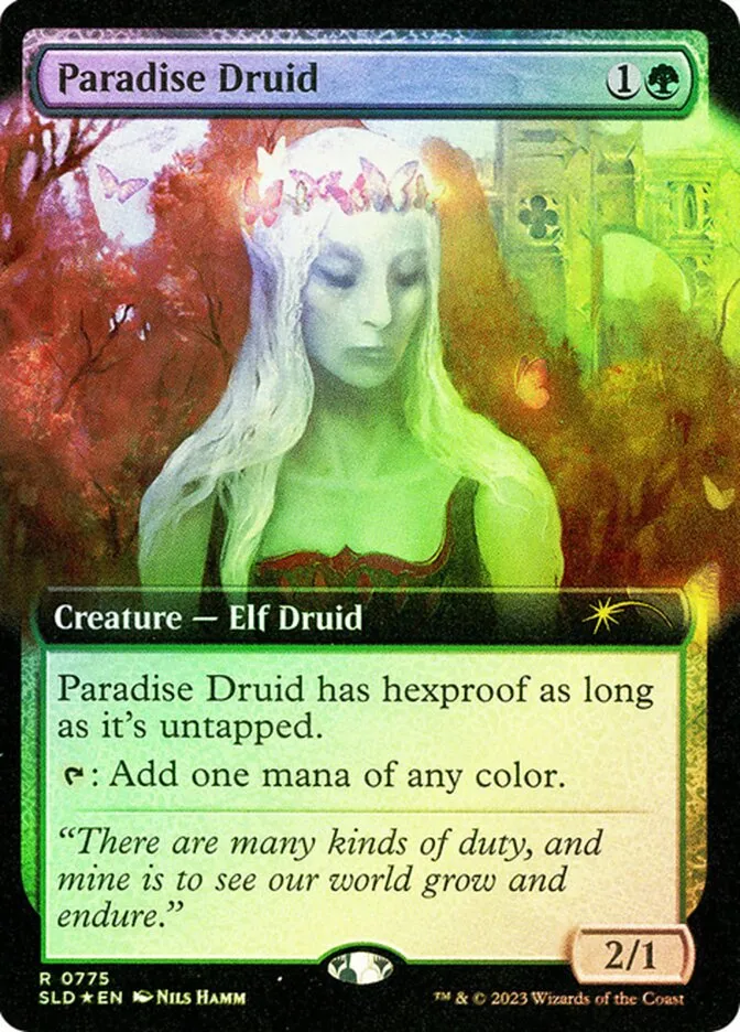 2019 Secret Lair Drop Paradise Druid #775 rare card image