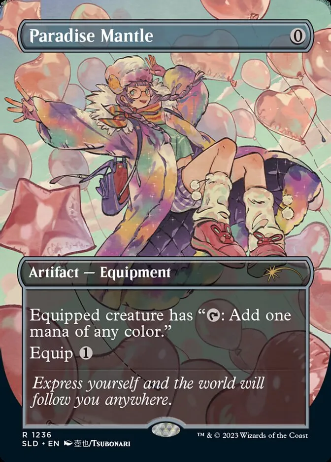 2019 Secret Lair Drop Paradise Mantle [Borderless Foil] rare #1236 rare card image