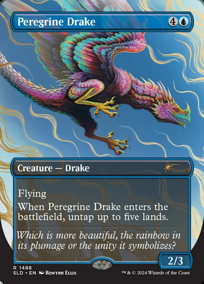 2019 Secret Lair Drop Peregrine Drake #1488 rare card image