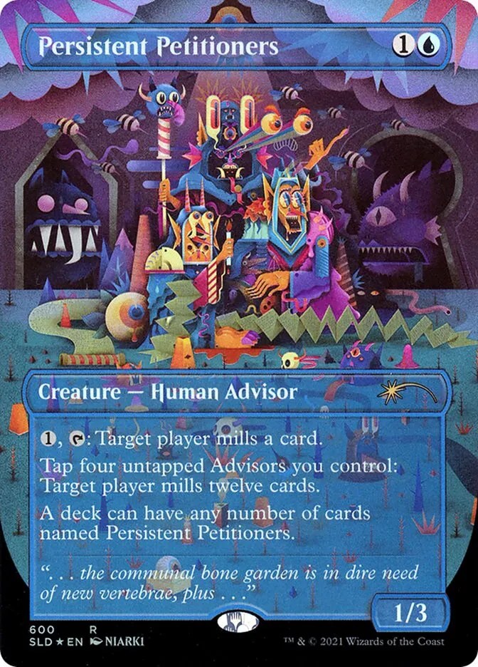 2019 Secret Lair Drop Persistent Petitioners #600 rare card image