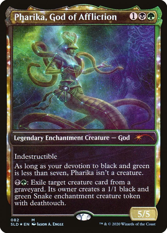 2019 Secret Lair Drop Pharika, God of Affliction mythic #82 mythic card image
