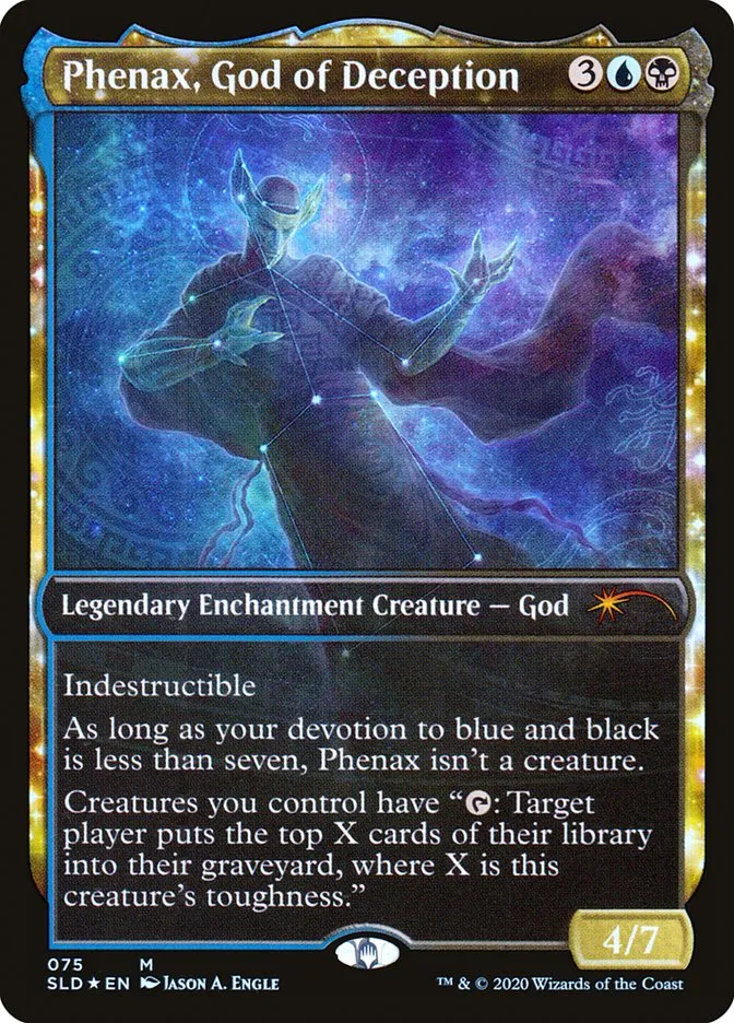 2019 Secret Lair Drop Phenax, God of Deception mythic #75 mythic card image