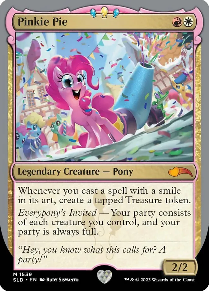 2019 Secret Lair Drop Pinkie Pie #1539 mythic card image
