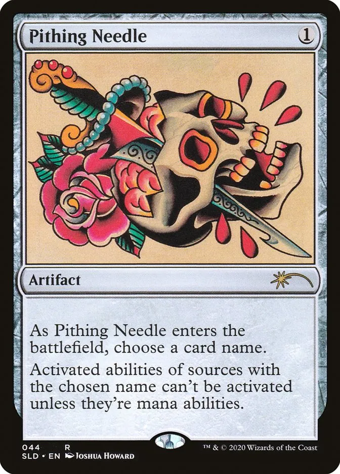 2019 Secret Lair Drop Pithing Needle rare #44 rare card image