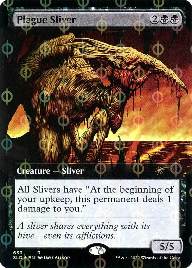 2019 Secret Lair Drop Plague Sliver #633Φ rare card image