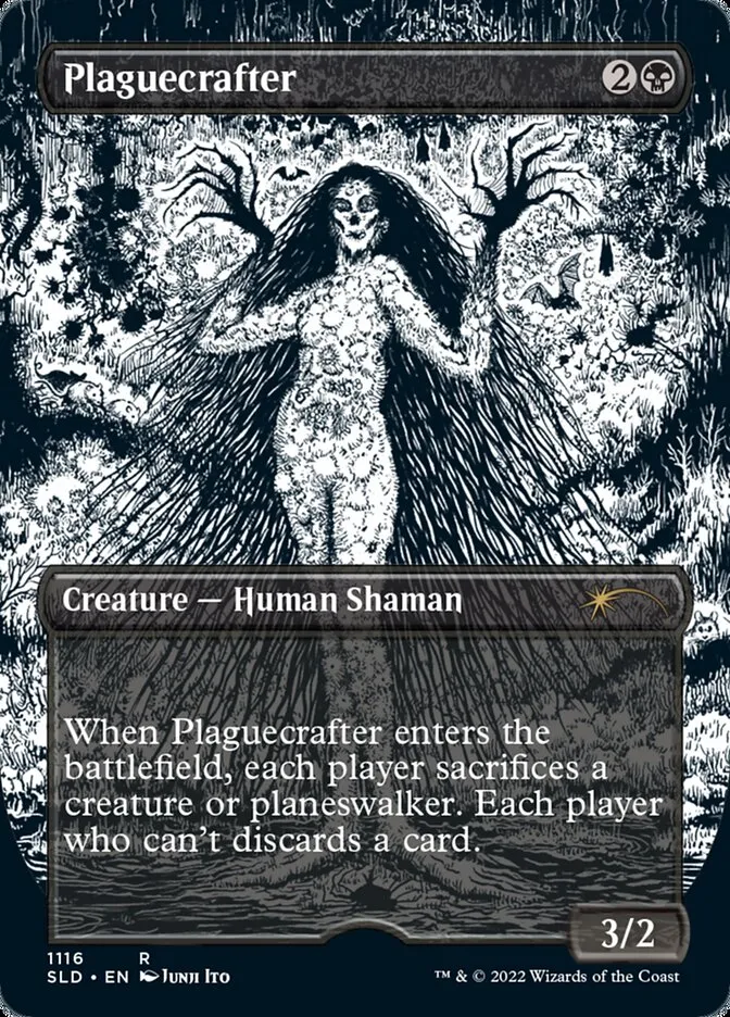 2019 Secret Lair Drop Plaguecrafter #1116 rare card image