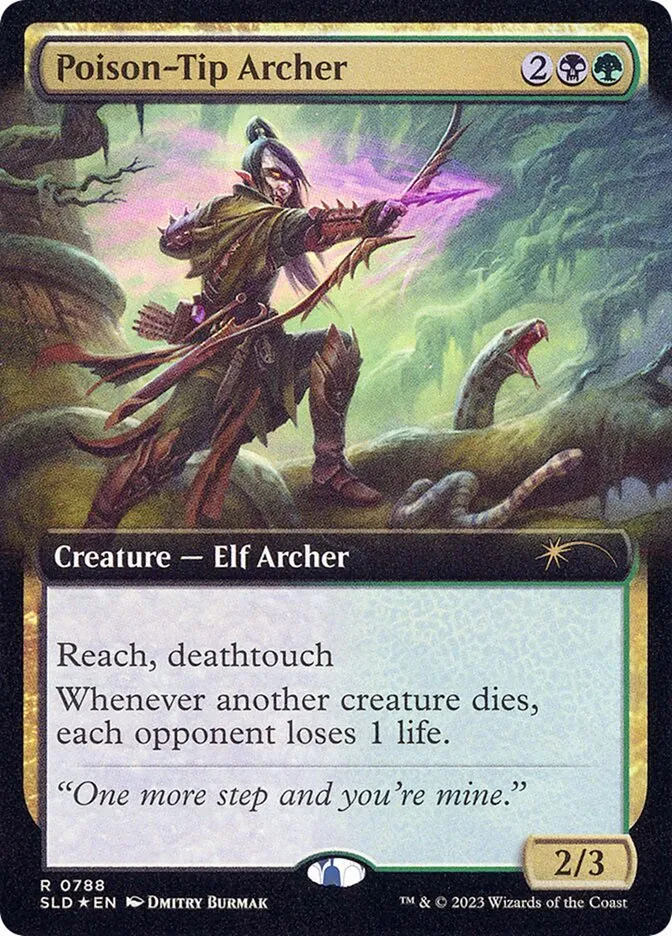 2019 Secret Lair Drop Poison-Tip Archer [Foil] rare #788 rare card image