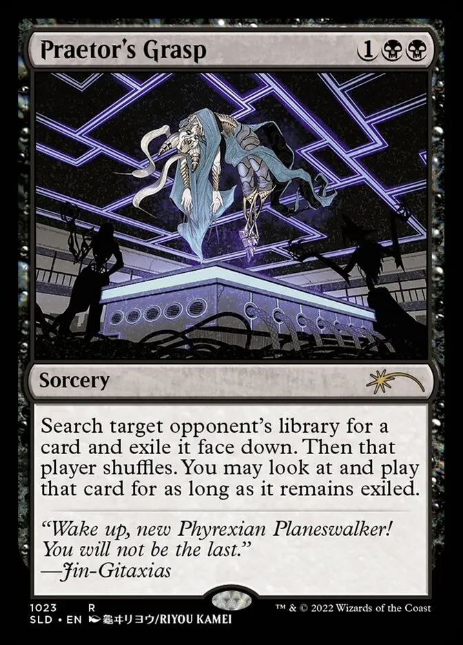 2019 Secret Lair Drop Praetor's Grasp #1023 rare card image
