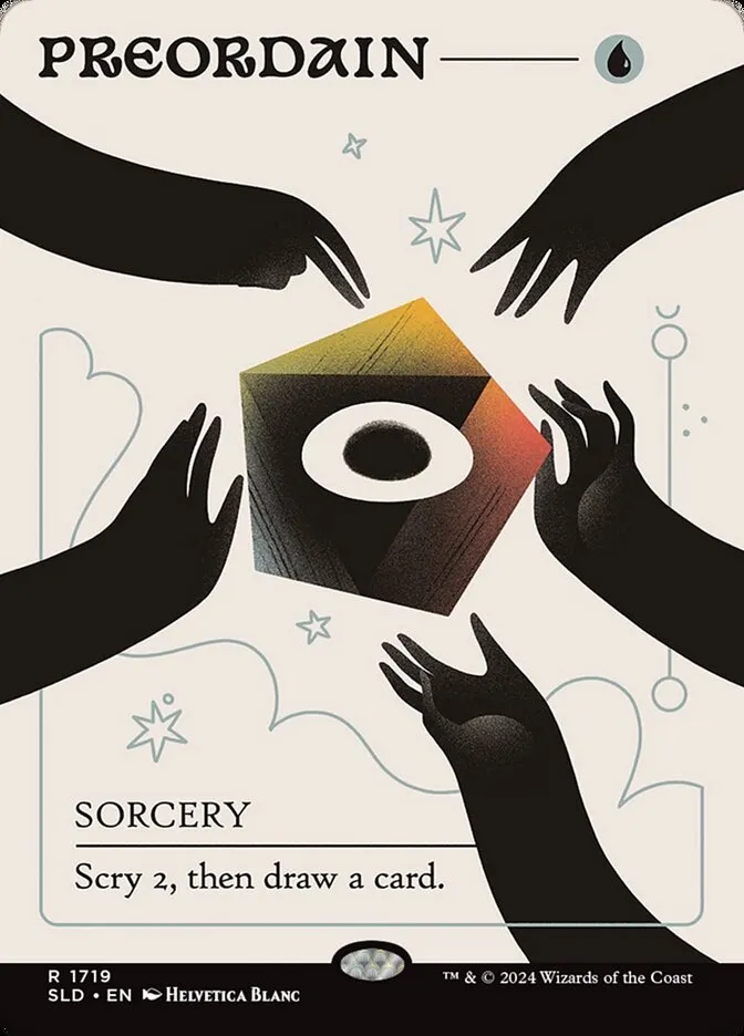 2019 Secret Lair Drop Preordain #1719 rare card image