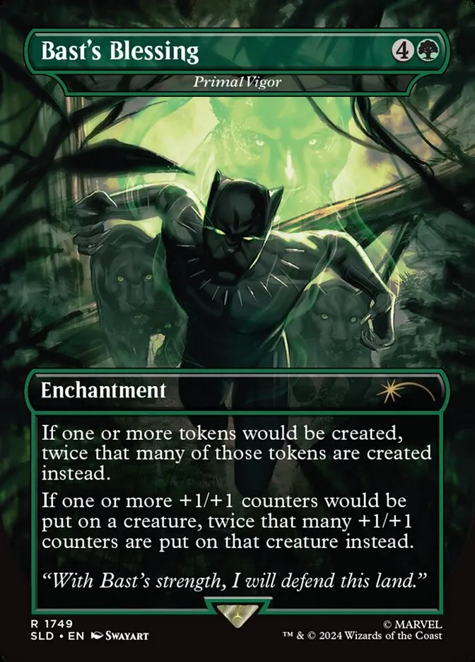 2019 Secret Lair Drop Primal Vigor #1749 rare card image