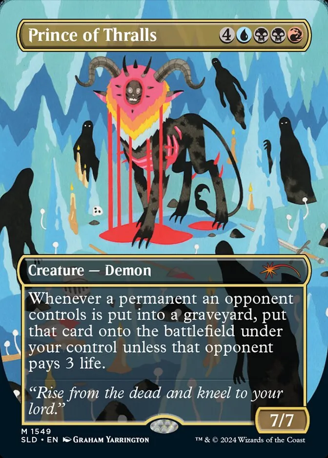 2019 Secret Lair Drop Prince of Thralls #1549 mythic card image
