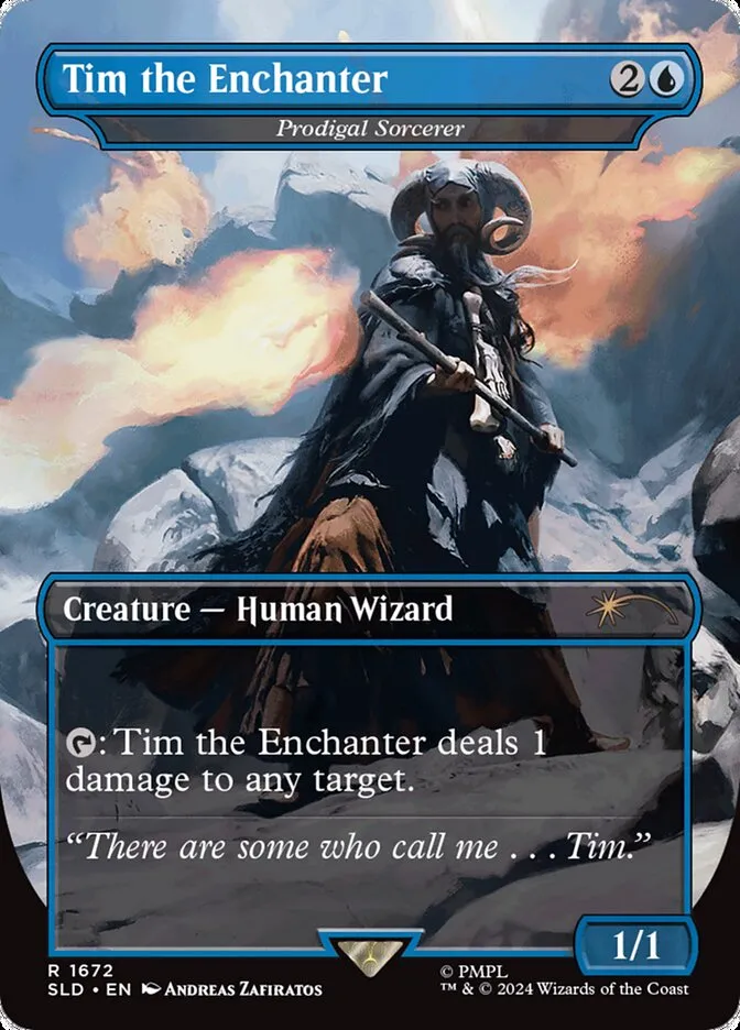 2019 Secret Lair Drop Prodigal Sorcerer #1672 rare card image