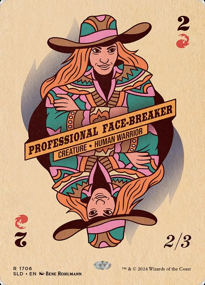 2019 Secret Lair Drop Professional Face-Breaker #1706 rare card image