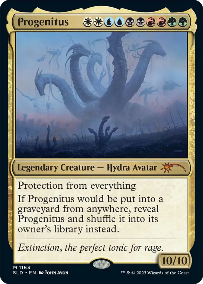 2019 Secret Lair Drop Progenitus #1163 mythic card image