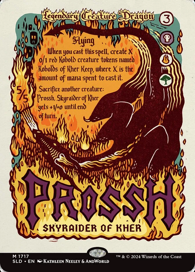 2019 Secret Lair Drop Prossh, Skyraider of Kher #1717 mythic card image