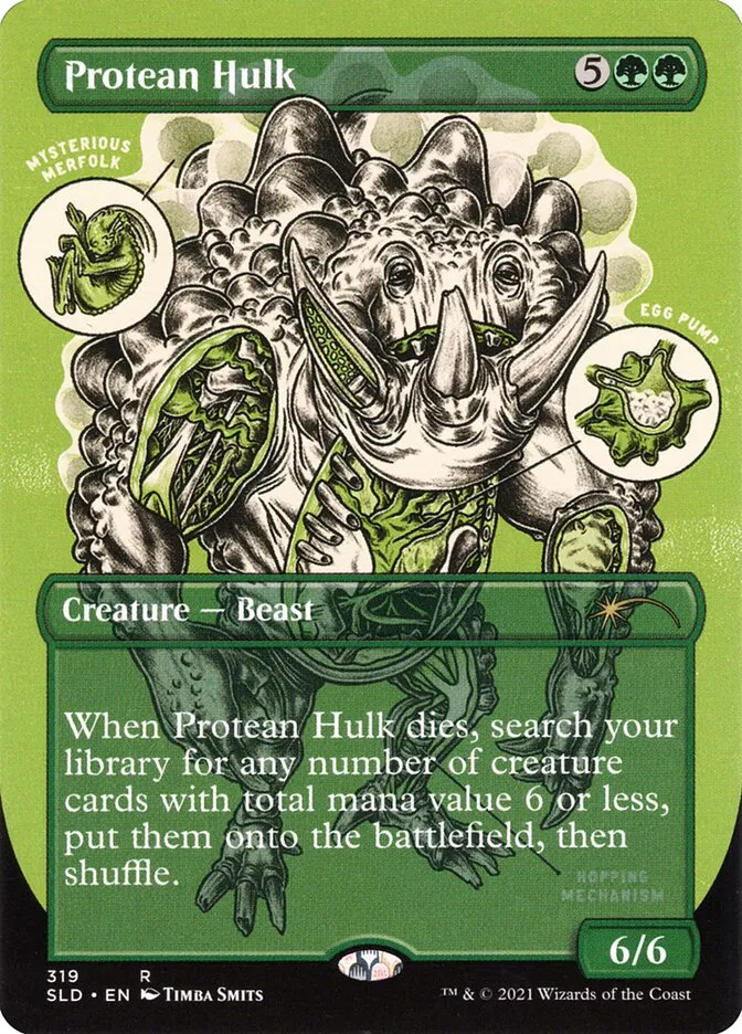 2019 Secret Lair Drop Protean Hulk #319 rare card image