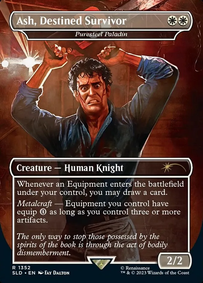 2019 Secret Lair Drop Puresteel Paladin #1352 rare card image