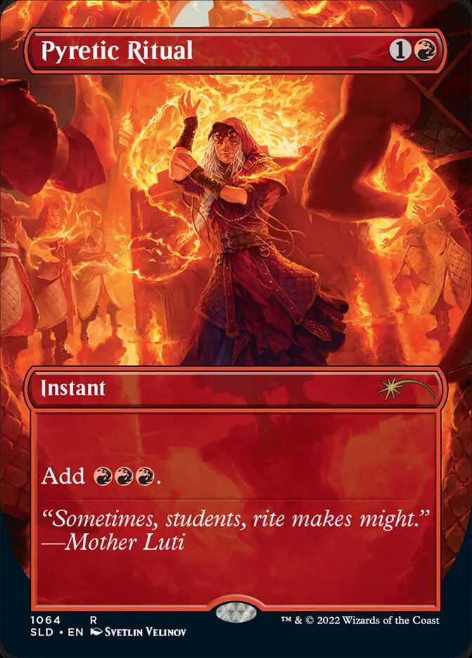2019 Secret Lair Drop Pyretic Ritual #1064 rare card image
