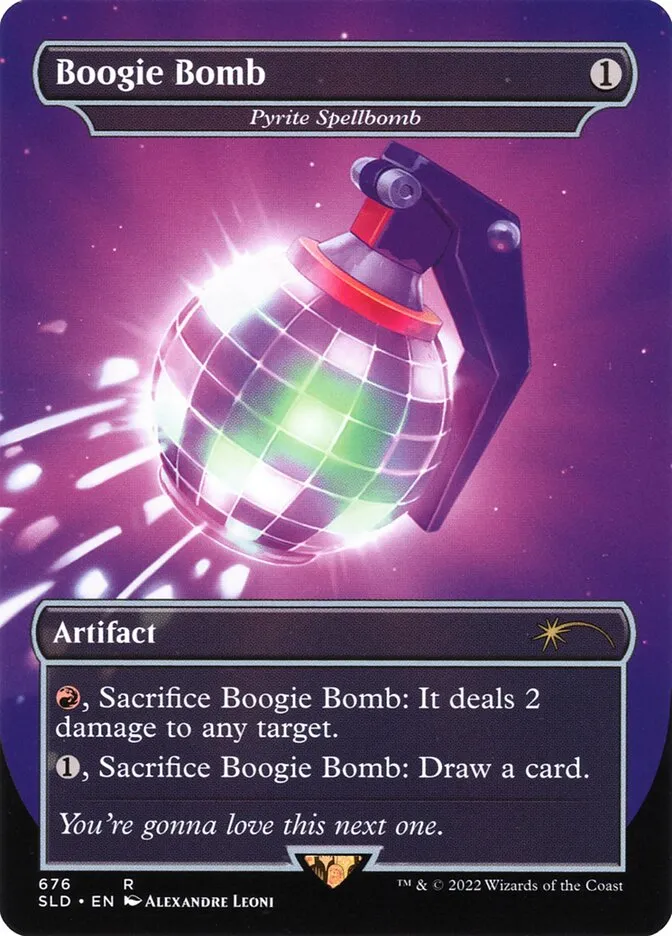 2019 Secret Lair Drop Pyrite Spellbomb #676 rare card image