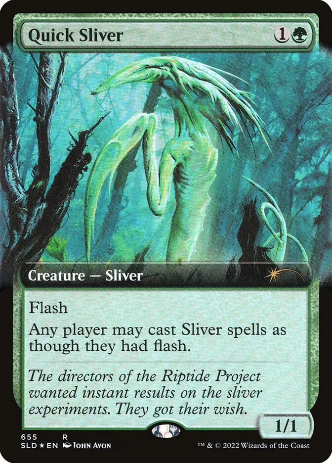 2019 Secret Lair Drop Quick Sliver #655 rare card image