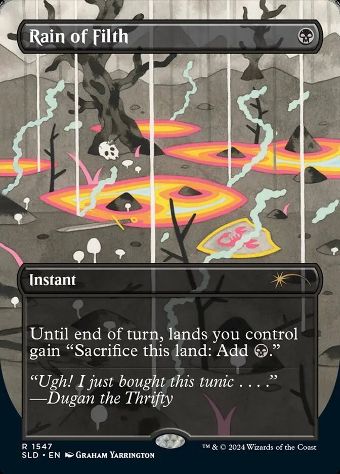 2019 Secret Lair Drop Rain of Filth #1547 rare card image