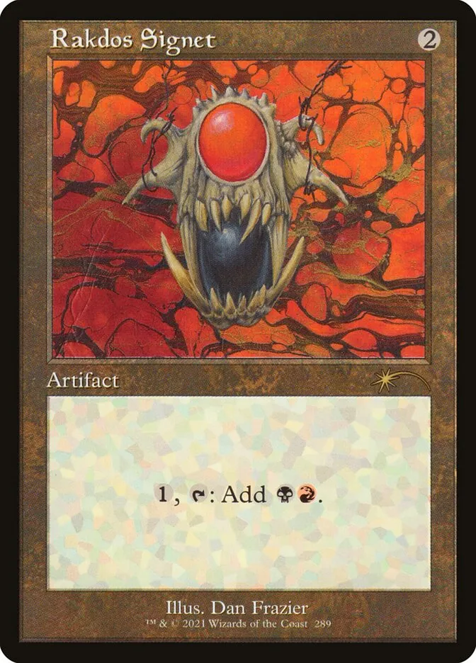 2019 Secret Lair Drop Rakdos Signet #289 rare card image