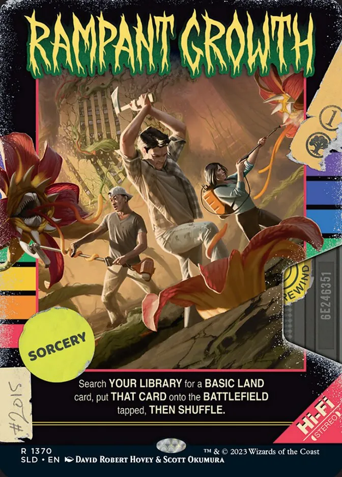 2019 Secret Lair Drop Rampant Growth #1370 rare card image