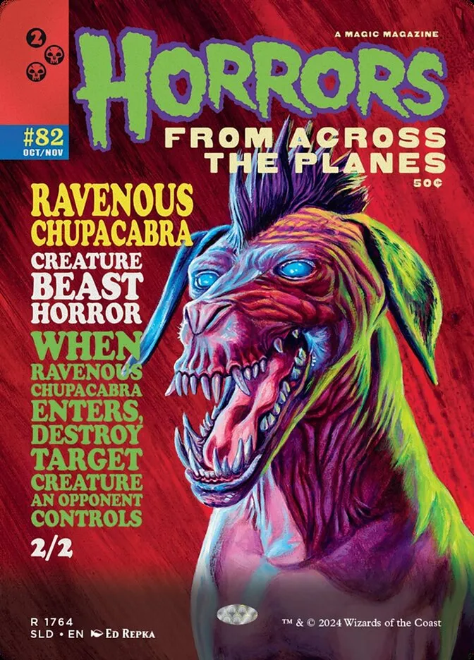 2019 Secret Lair Drop Ravenous Chupacabra #1764 rare card image