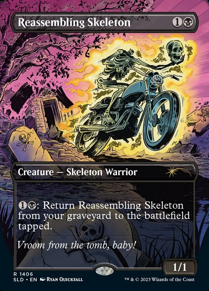 2019 Secret Lair Drop Reassembling Skeleton #1406 rare card image