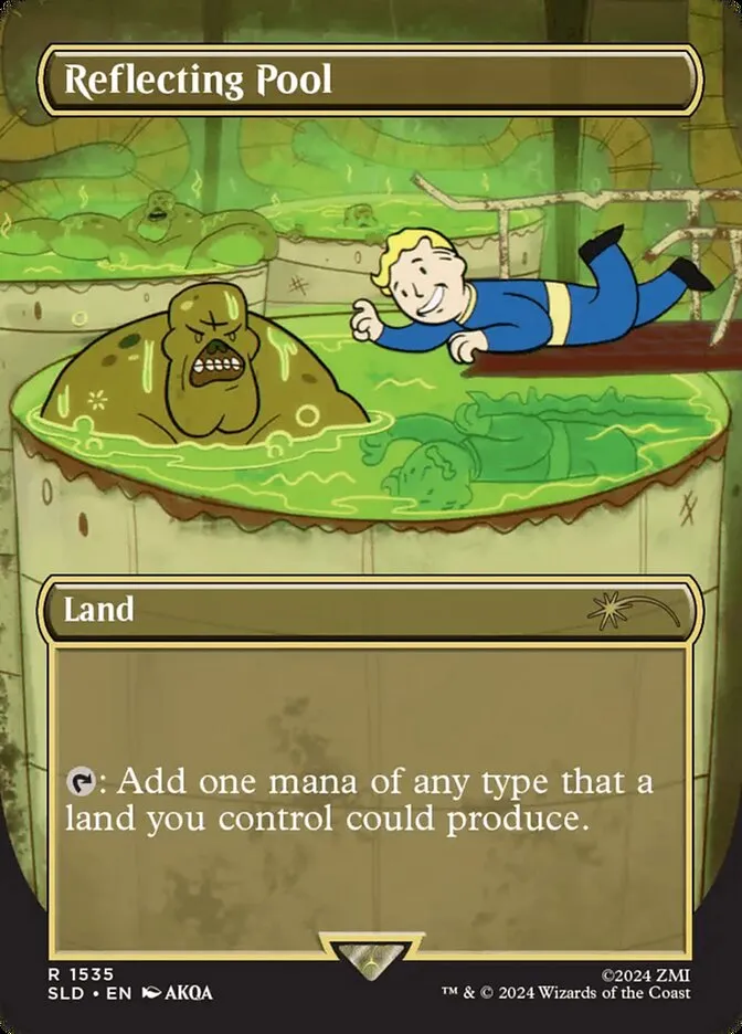 2019 Secret Lair Drop Reflecting Pool #1535 rare card image