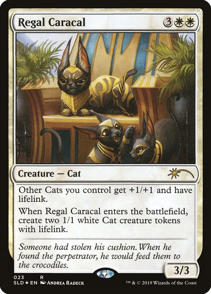 2019 Secret Lair Drop Regal Caracal rare #23 rare card image
