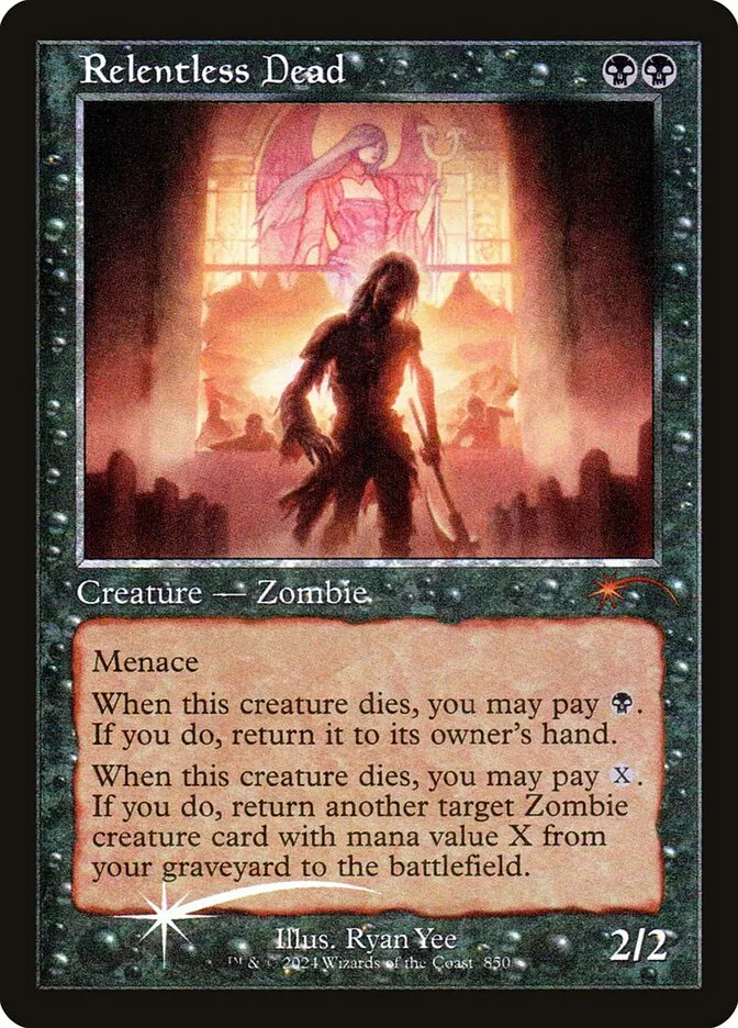 2019 Secret Lair Drop Relentless Dead #850 mythic card image
