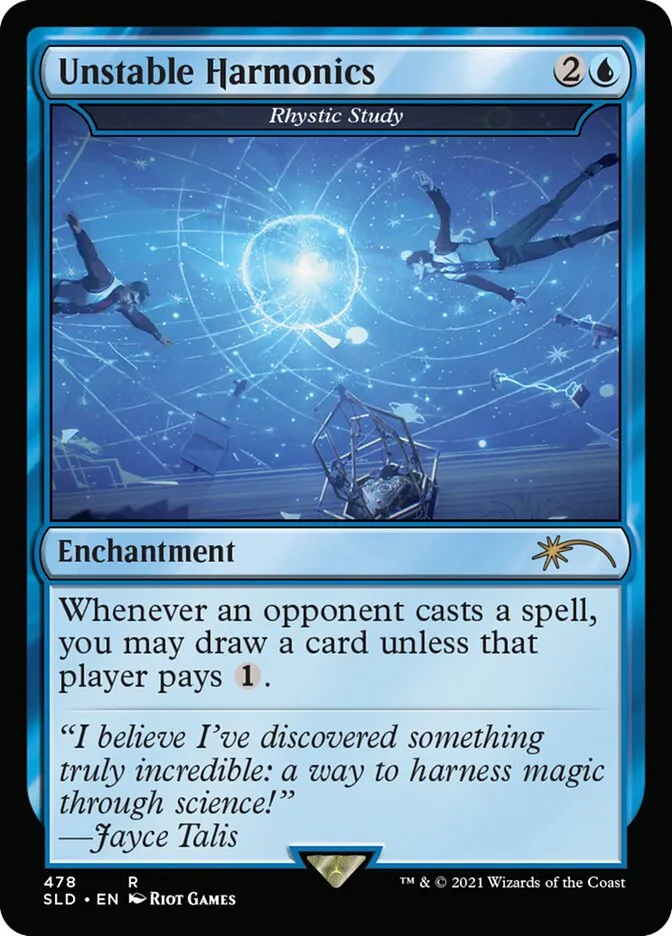 2019 Secret Lair Drop Rhystic Study #478 rare card image
