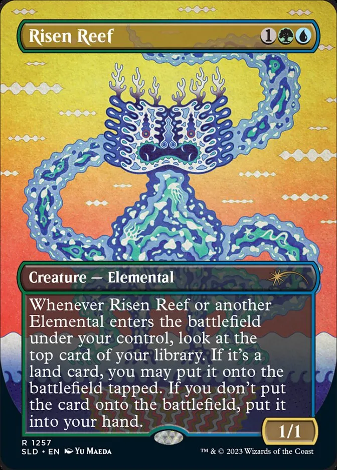 2019 Secret Lair Drop Risen Reef #1257 rare card image