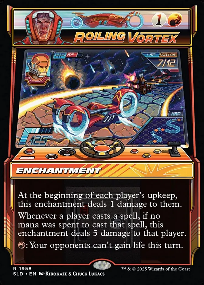 2019 Secret Lair Drop Roiling Vortex #1958 rare card image