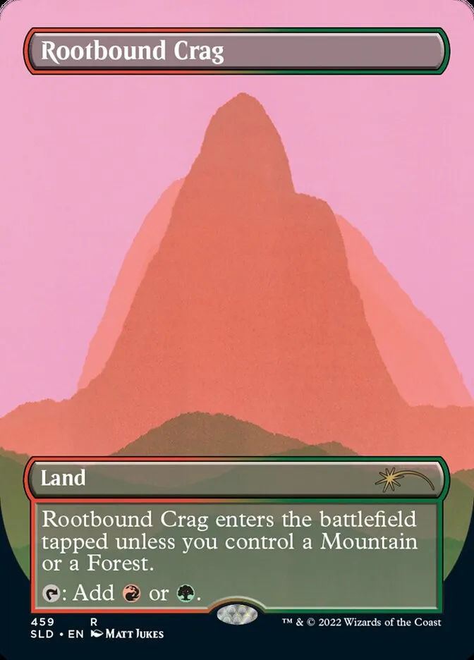 2019 Secret Lair Drop Rootbound Crag #459 rare card image