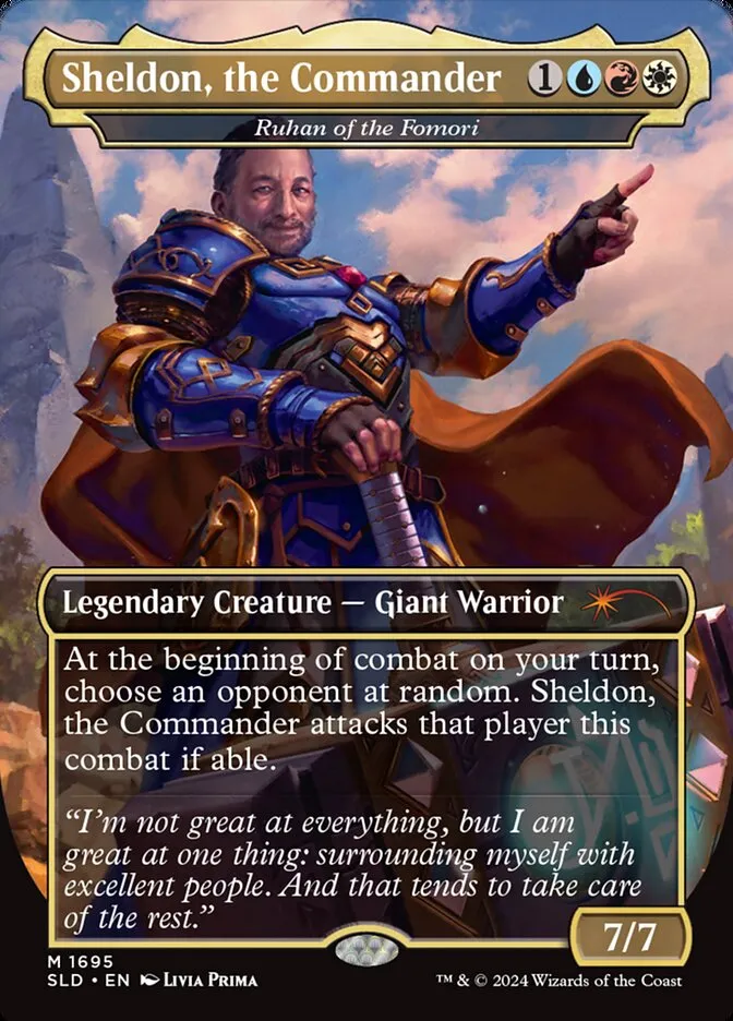 2019 Secret Lair Drop Ruhan of the Fomori #1695 mythic card image