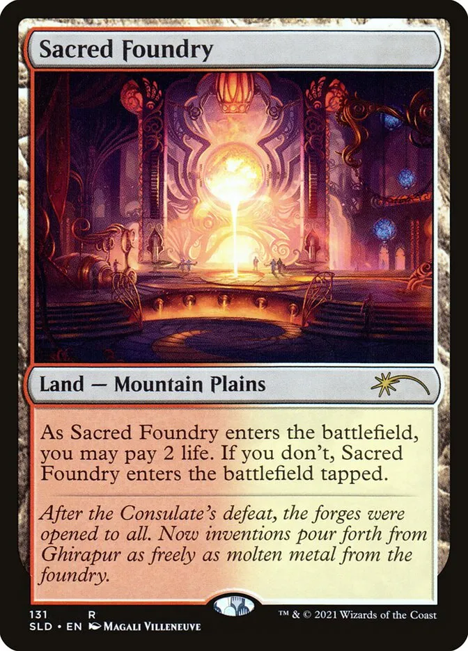 2019 Secret Lair Drop Sacred Foundry #131 rare card image